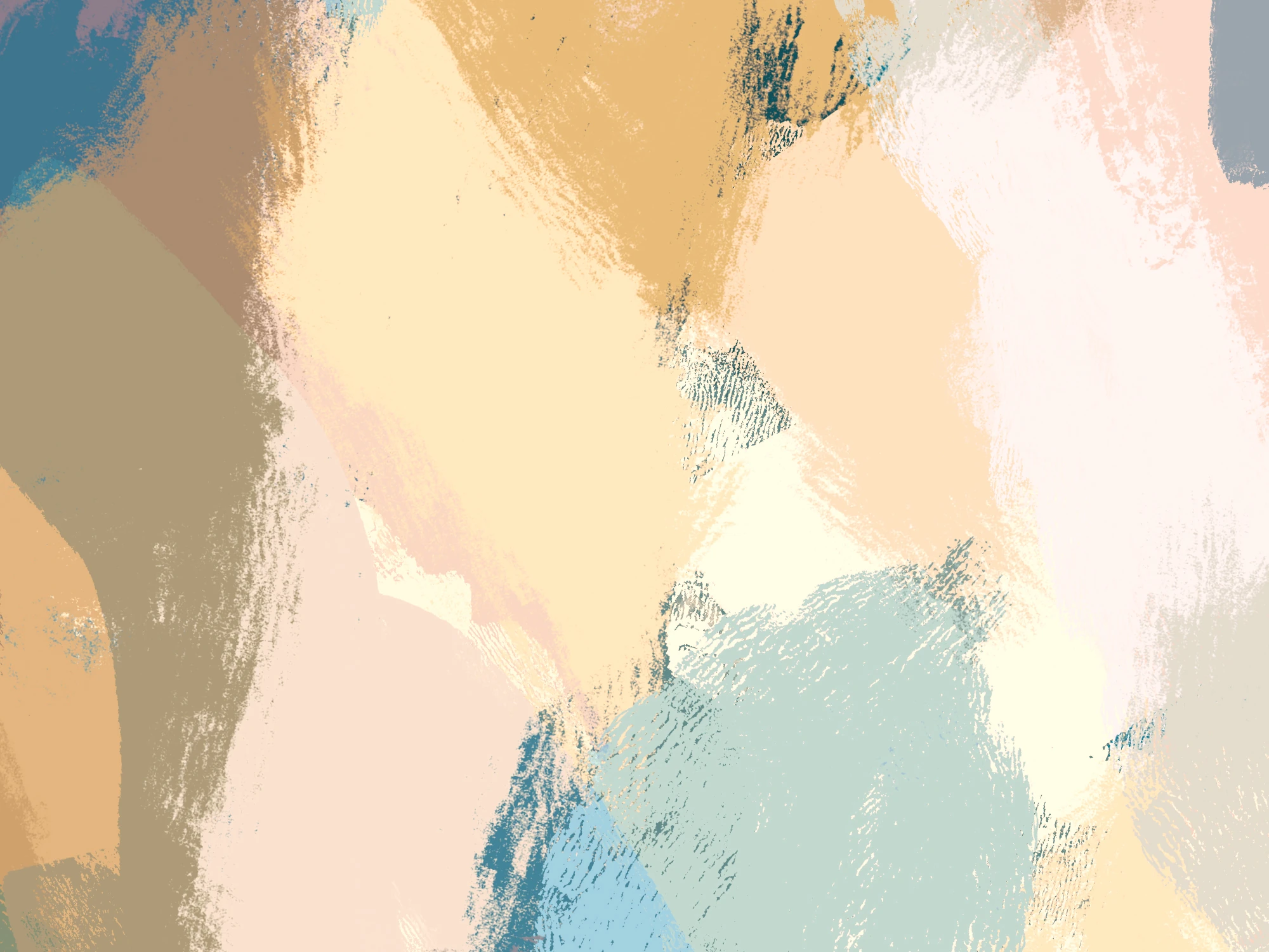 Soft abstract artwork with gentle swirls and brushstrokes in pink, light blue, and white. The composition evokes a serene and airy mood with its pastel color palette and flowing texture.