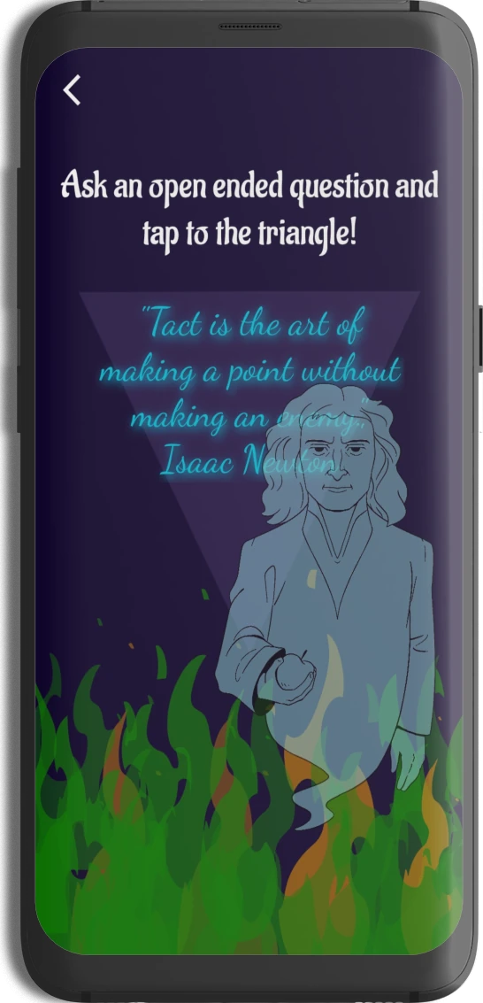 Immerse yourself in the wisdom of Isaac Newton as his spectral presence echoes timeless truths and enlightenment.